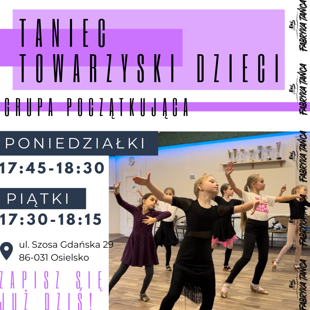 Taniec towarzyski dla dzieci grupa początkująca! 💃🕺