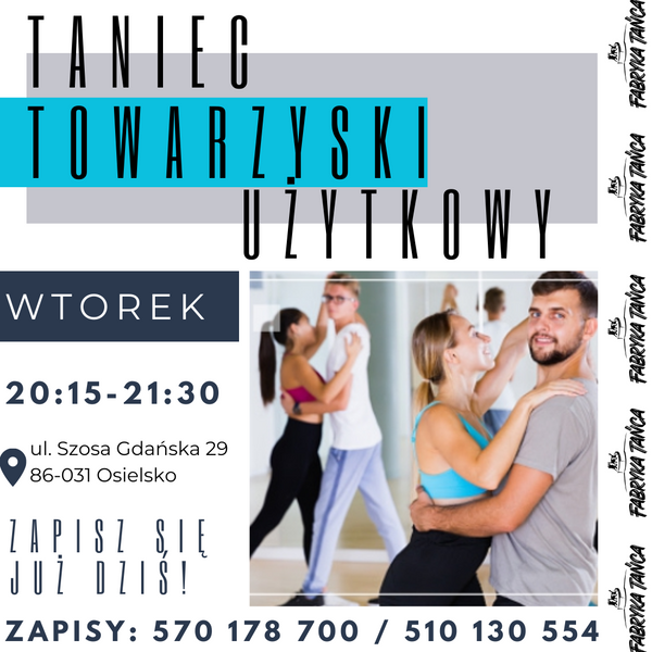 Taniec Towarzyski Użytkowy - nowy nabór do grupy początkującej! 🤩